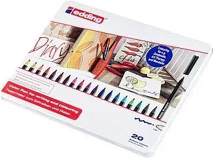 Set 20 marcadores fibra Edding E-1300 surtido1
