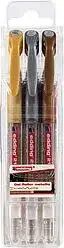 Set 3 Rollerballs Gel Edding E-2185 Metalico (53/54/55)1