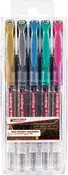 Set 5 Rollerballs Gel Edding E-2185 Metalico (53/54/73/74/79)1