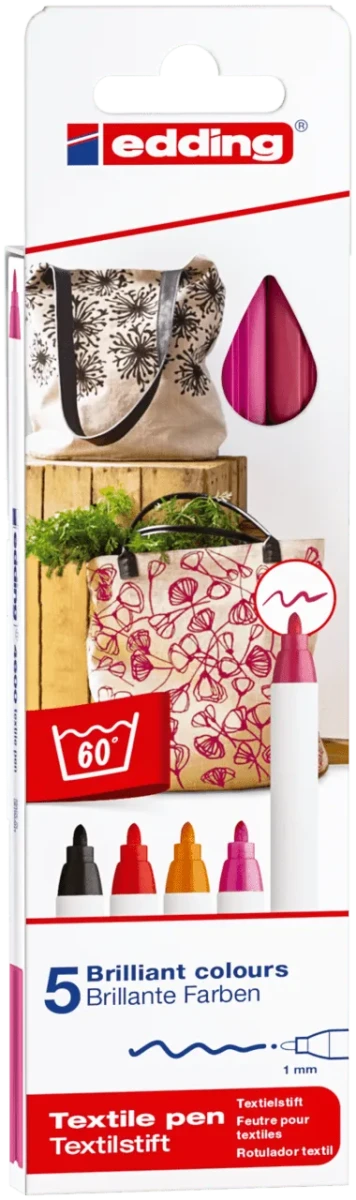 Marcador Textil, Marca Edding, Modelo E-4600/5 Surtido1