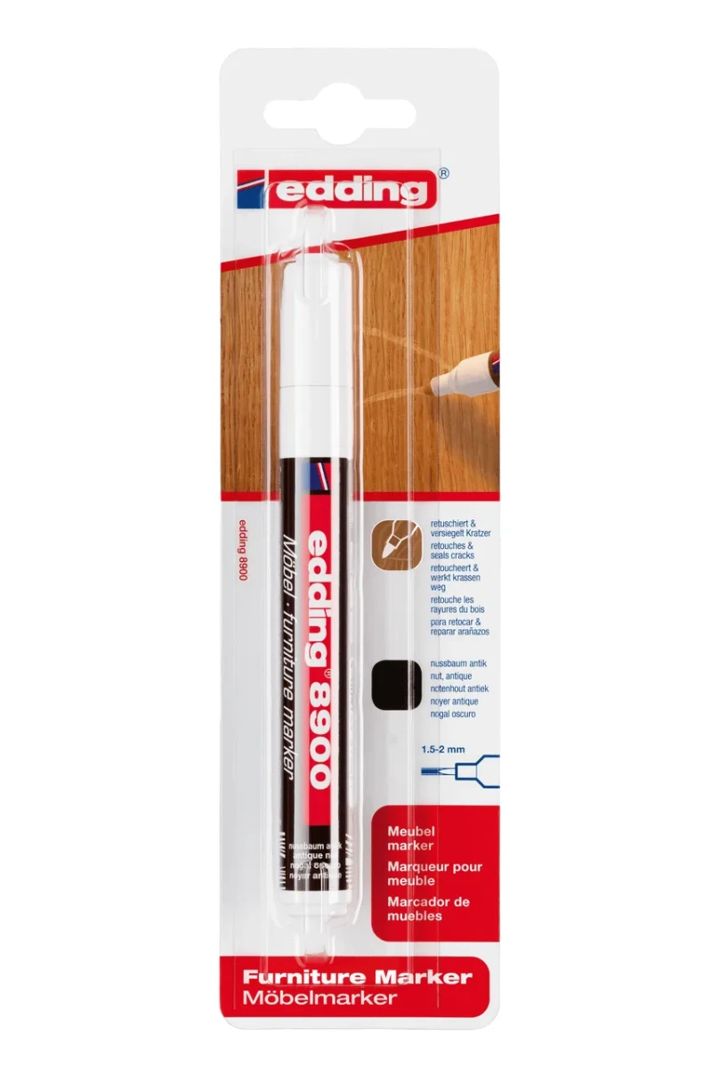 Marcador lacado para muebles Edding E-8900 Nogal1
