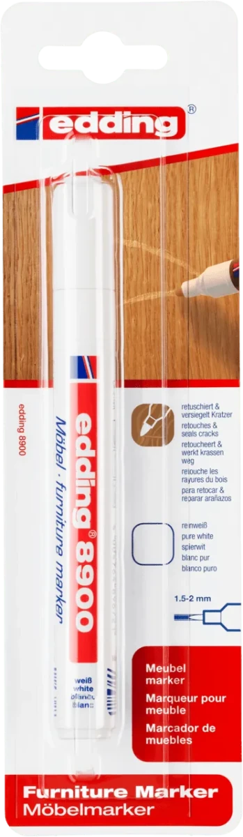 Marcador lacado para muebles Edding E-8900 Blanco1