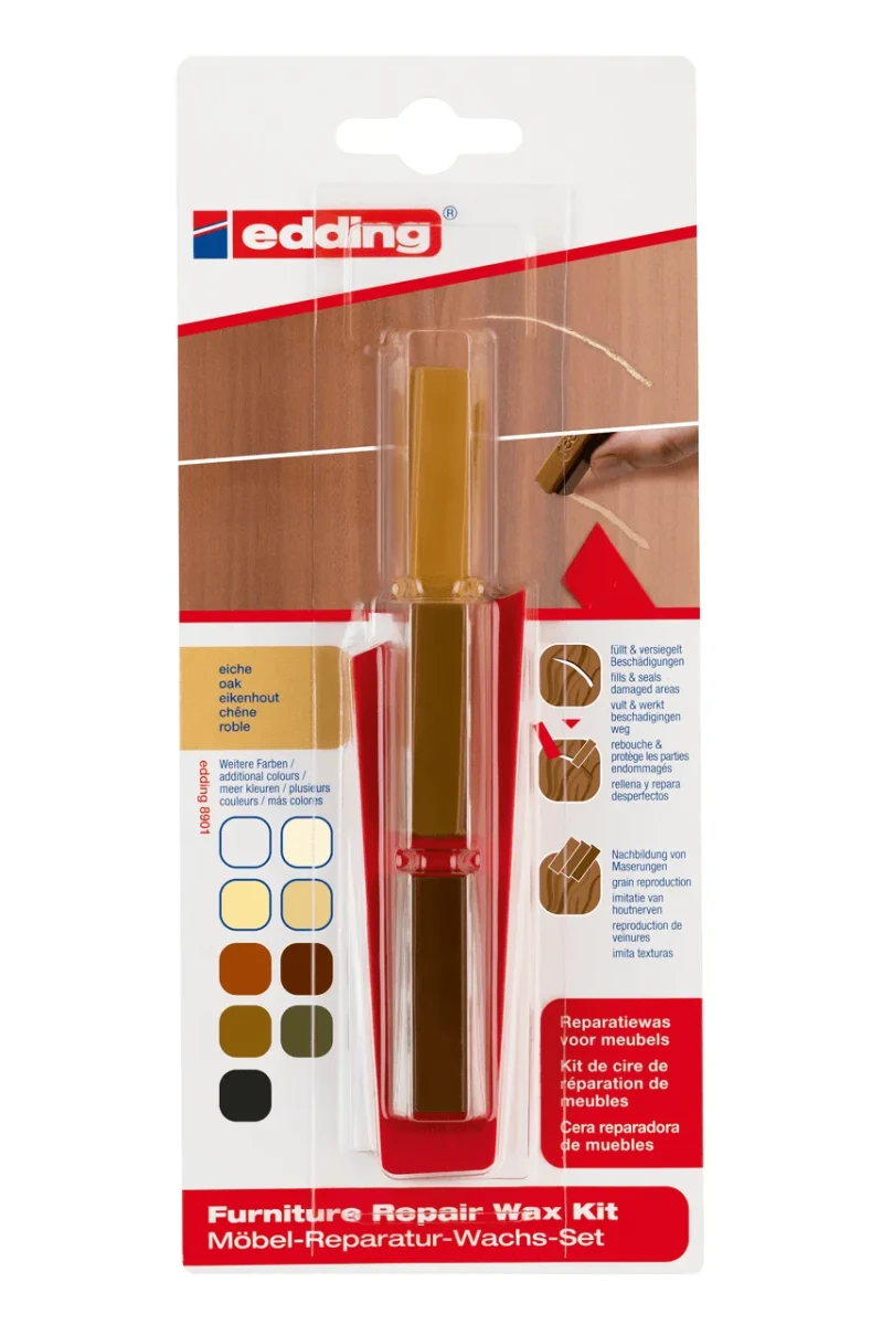 Cera reparadora muebles de madera Edding E-8901/3 madera Roble1