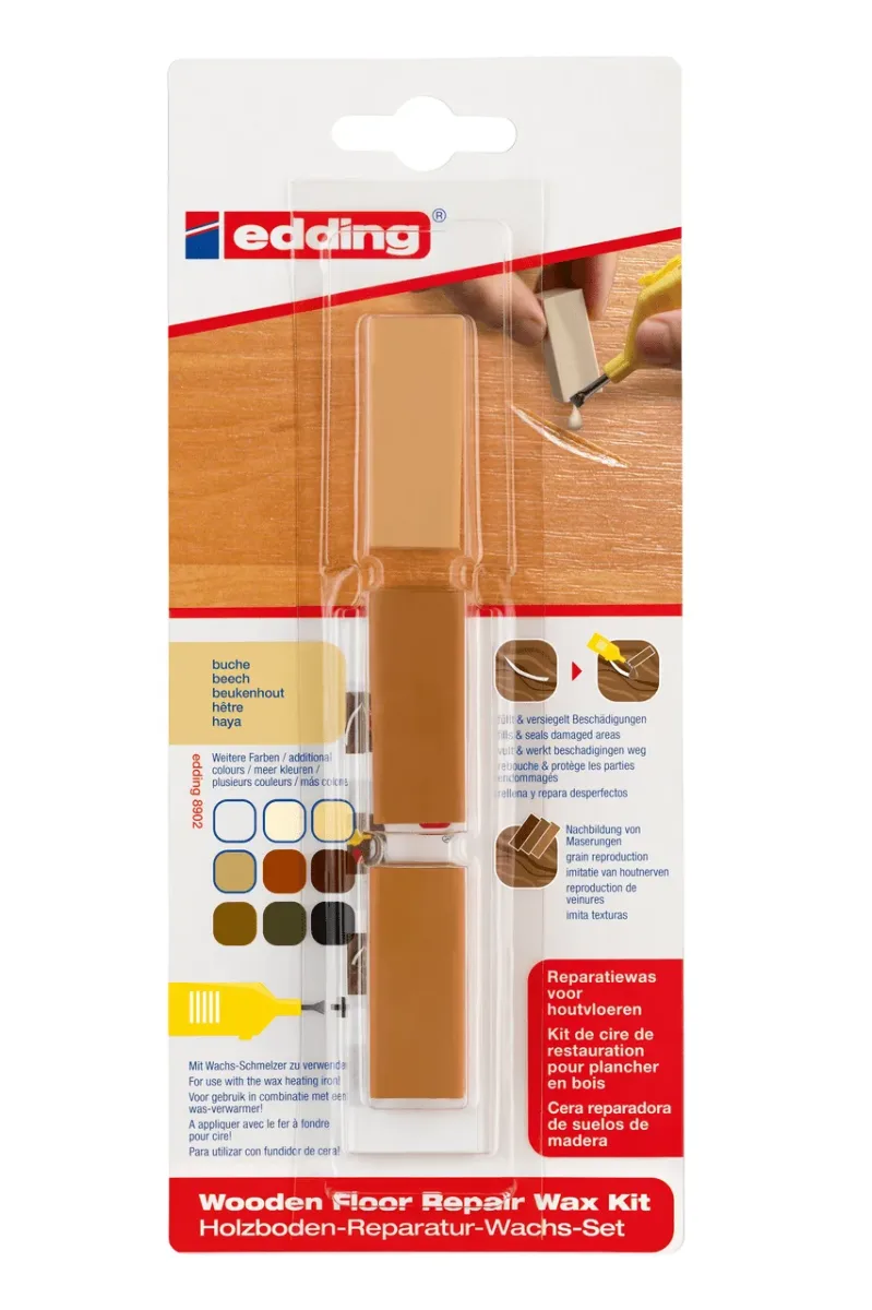 Cera reparadora de pisos de madera Edding E-8902/3 Haya1