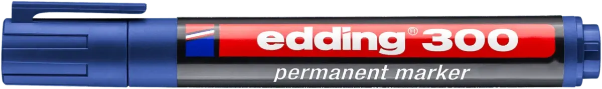 Marcador permanente edding E-300 Azul1