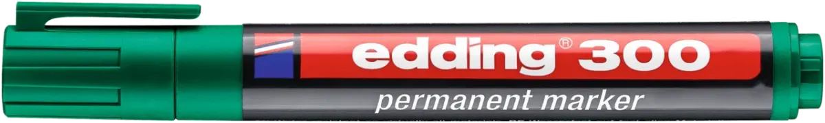 Marcador permanente edding E-300 Verde1