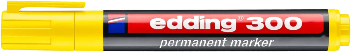 Marcador permanente edding E-300 Amarillo1