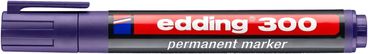 Marcador permanente edding E-300 Violeta1