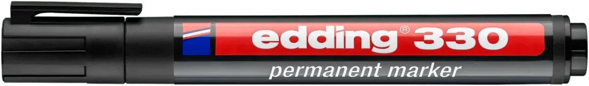 Marcador permanente edding 330 Negro1