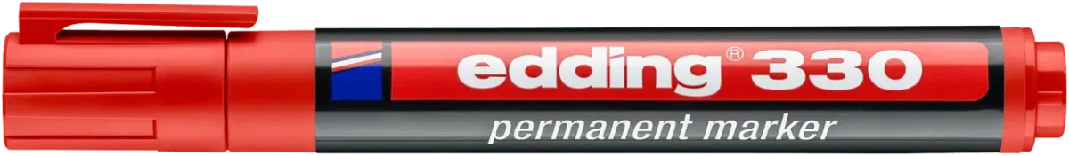 Marcador permanente edding 330 Rojo1