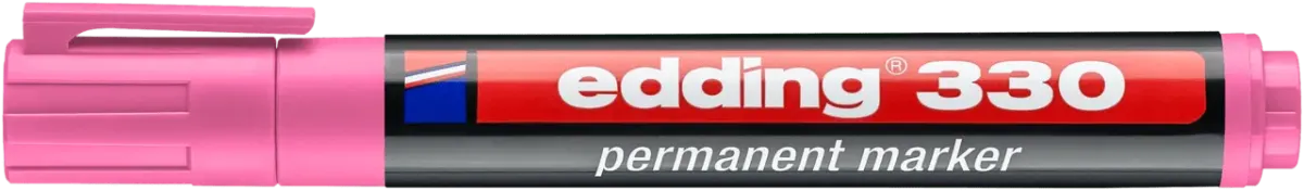 Marcador permanente edding 330 Rosado1