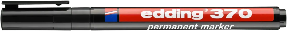 E-370 Marcador Permanente Negro Edding1