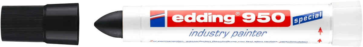 Marcador industrial Superficies duras Edding E-950 Negro1