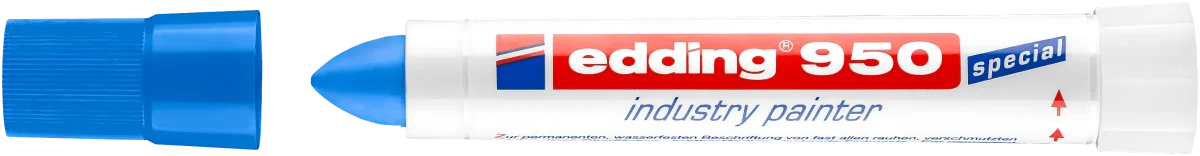 Marcador industrial Superficies duras Edding E-950 Azul1