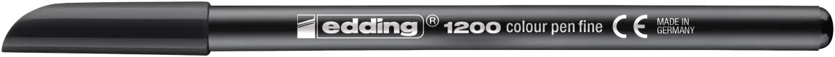 Marcador fibra Edding E-1200 Negro1
