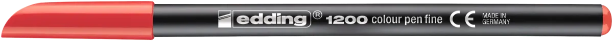 Marcador fibra Edding E-1200 Rojo1