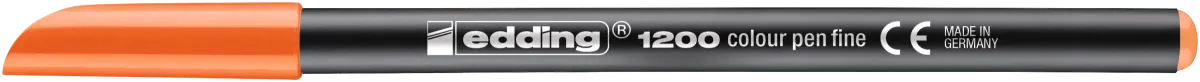 Marcador fibra Edding E-1200 Naranjo1