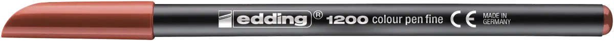 Marcador fibra Edding E-1200 Café1