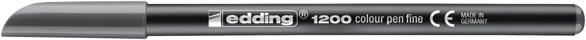 Marcador fibra Edding E-1200 Gris1