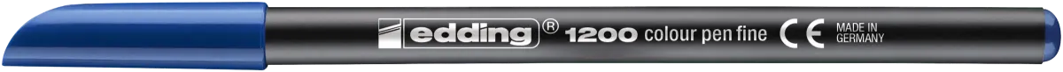 Marcador fibra Edding E-1200 Azul acero1