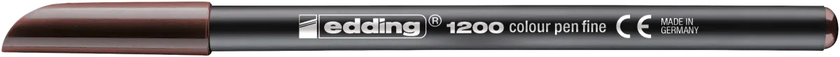Marcador fibra Edding E-1200 Café oscuro1