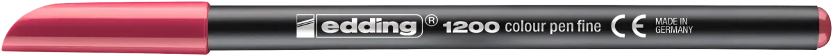 Marcador fibra Edding E-1200 Rojo carmín1