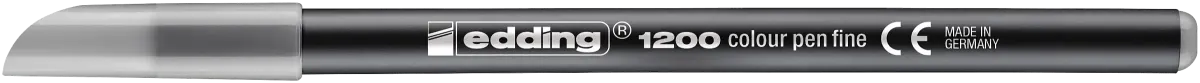 Marcador fibra Edding E-1200 Gris claro1