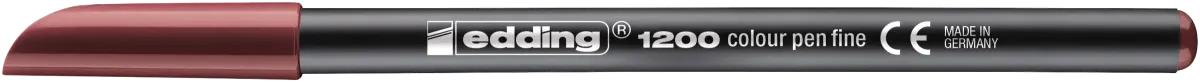 Marcador fibra Edding E-1200 Rojo inglés1