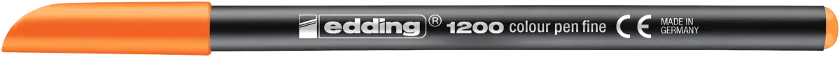 Marcador fibra Edding E-1200 Naranjo fluor1