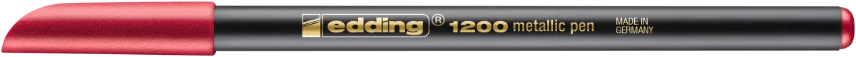 Marcador fibra Edding E-1200 Rojo metalizado1