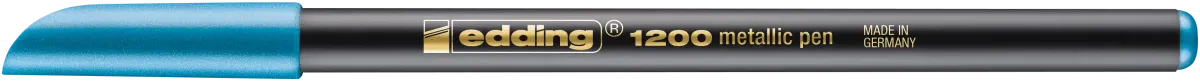 Marcador fibra Edding E-1200 Azul metalizado1