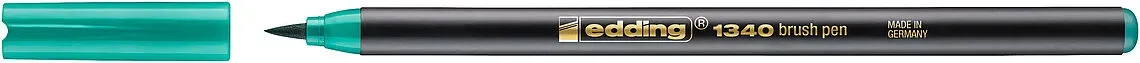 Marcador punta pincel Edding-1340 Verde1