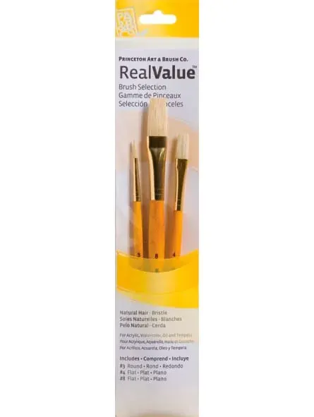 SET PRINC 3 PINCELES NATURAL CERDA AMARILLO SH1