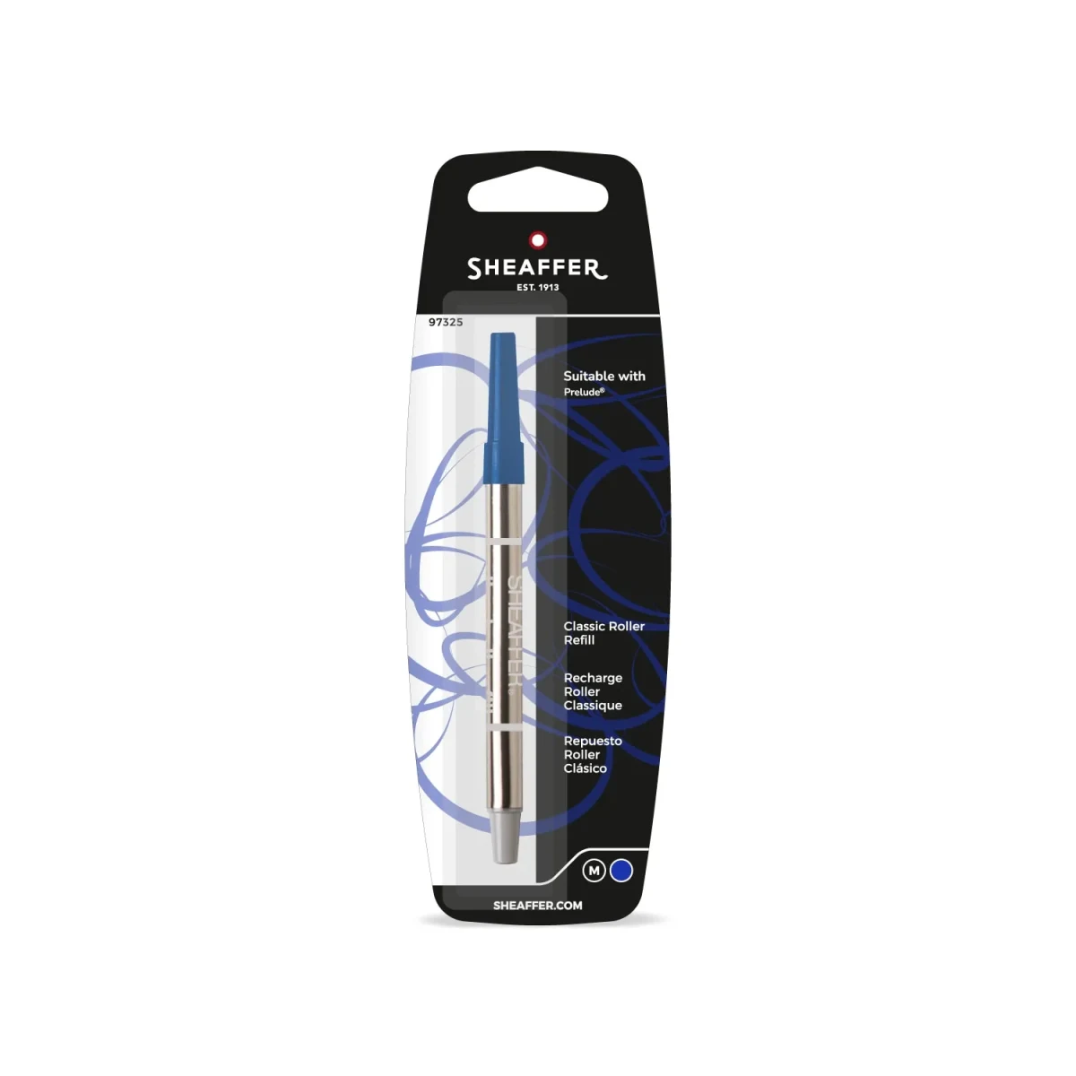 Repuesto Sheaffer para Rollerball clásico azul punto mediano1