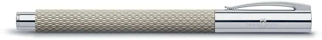 Pluma Faber Castell AMBITION OpArt White Sand M1