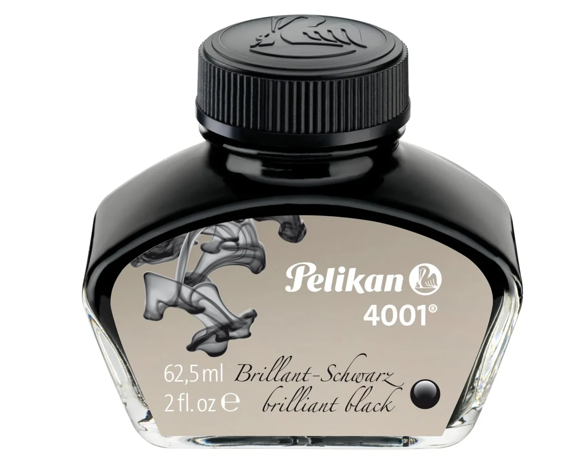 Tintero Pelikan 4001 62,5 ML Color BRILLIANT BLACK1