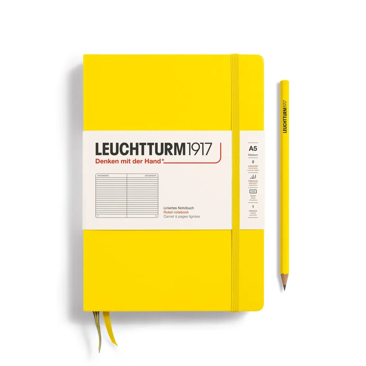 Libreta Leuchtturm1917 tapa dura A5 Li Lemon1