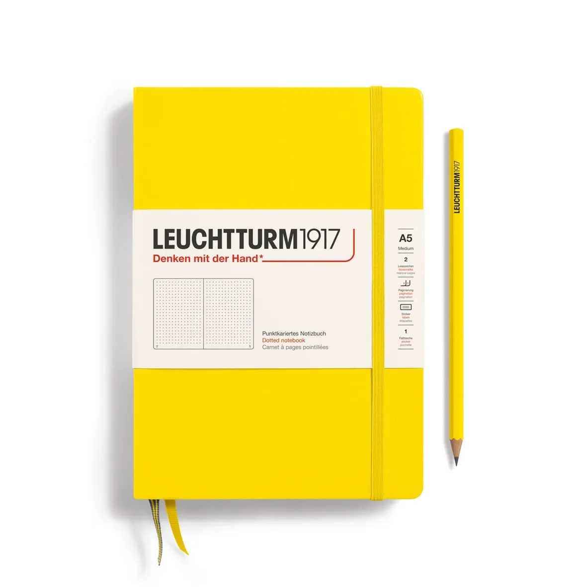 Libreta Leuchtturm1917 tapa dura A5 Pu Lemon1