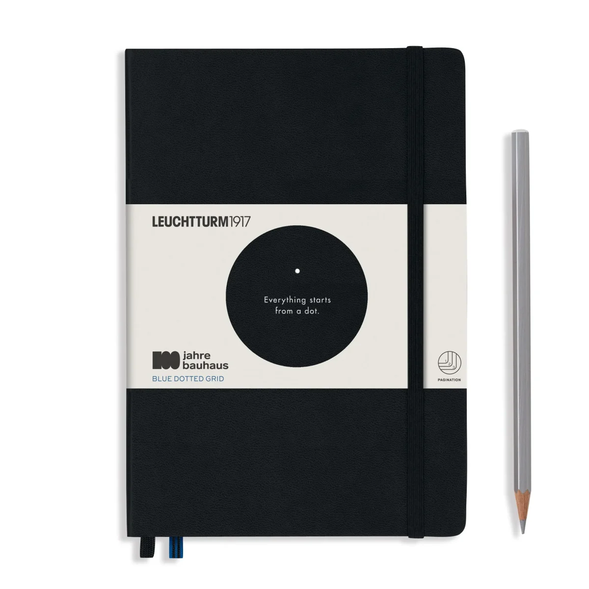 Libreta leuchtturm1917 Bauhaus Mediana A5 Puntos, Black1
