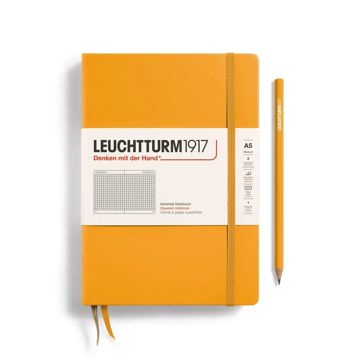 Libreta leuchtturm1917 T.Dura Mediana A5 Cuadros Rising Sun1