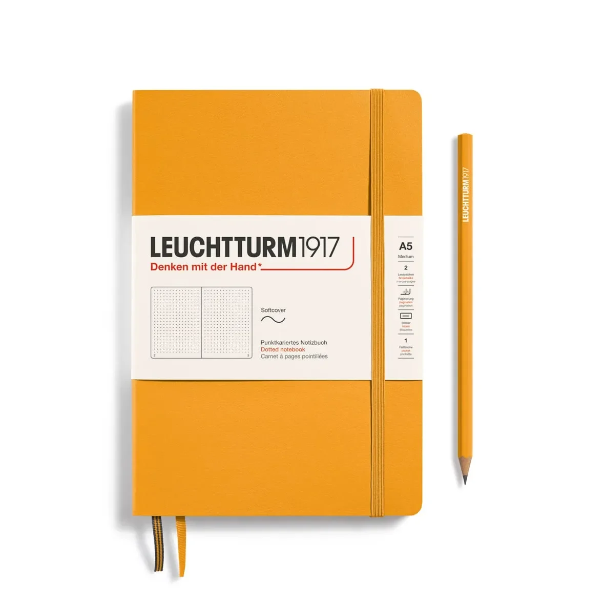 Libreta Leuchtturm1917 T.Blanda Medium A5 Puntos, Rising Sun1