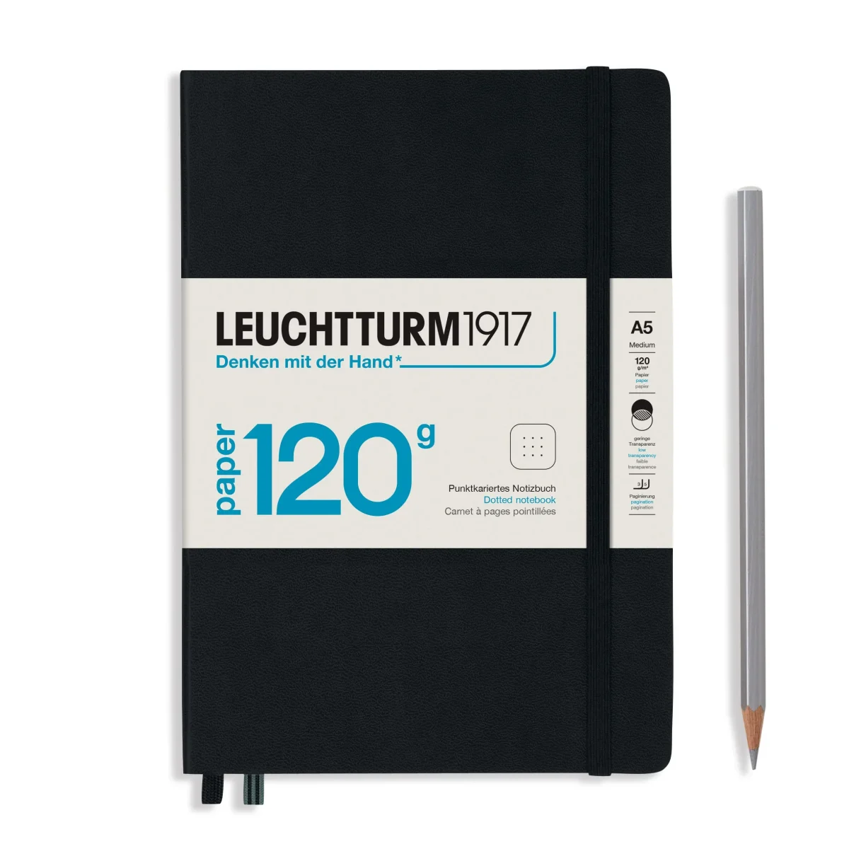 Libreta leuchtturm1917 120G Edition A5 203P Puntos, Black1