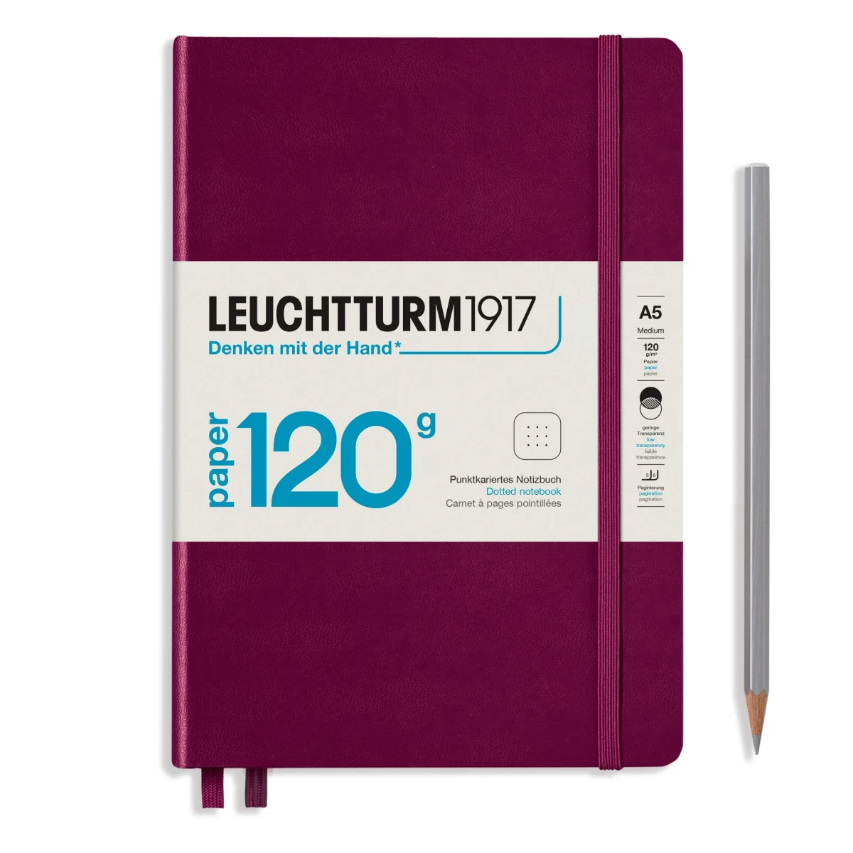 Libreta leuchtturm1917 120G Edition A5 203P Puntos, Port Red1
