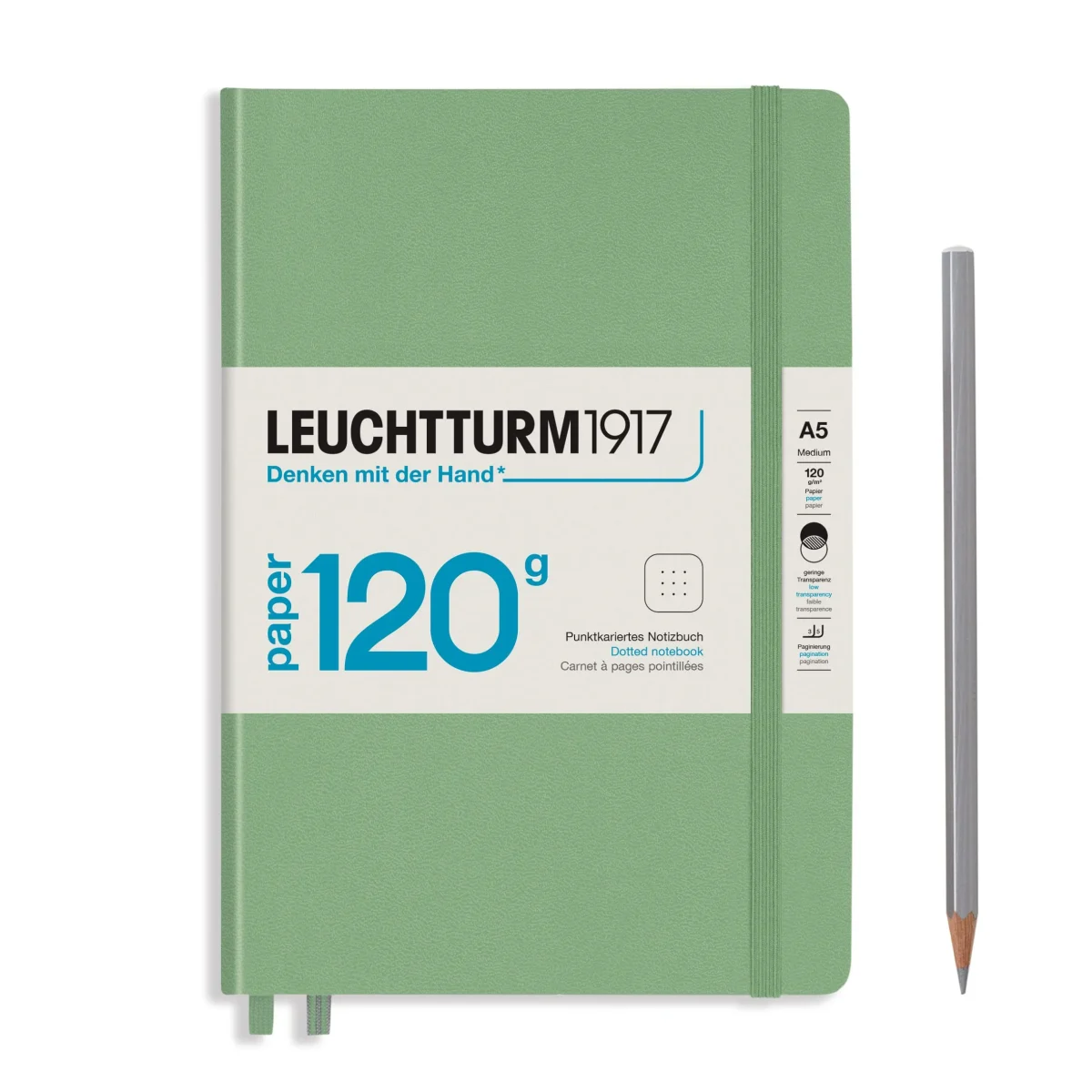 Libreta 120G Edition A5 203P Puntos, Sage1