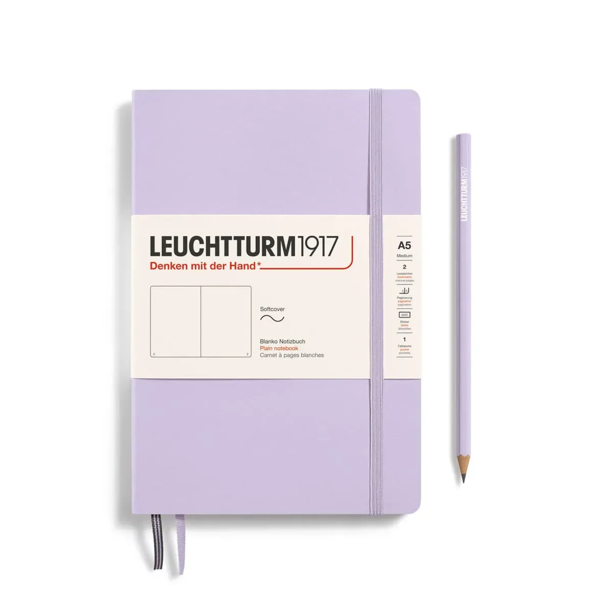 Libreta Leuchtturm1917 Tapa Blanda Medium A5 Croquis, Lilac1