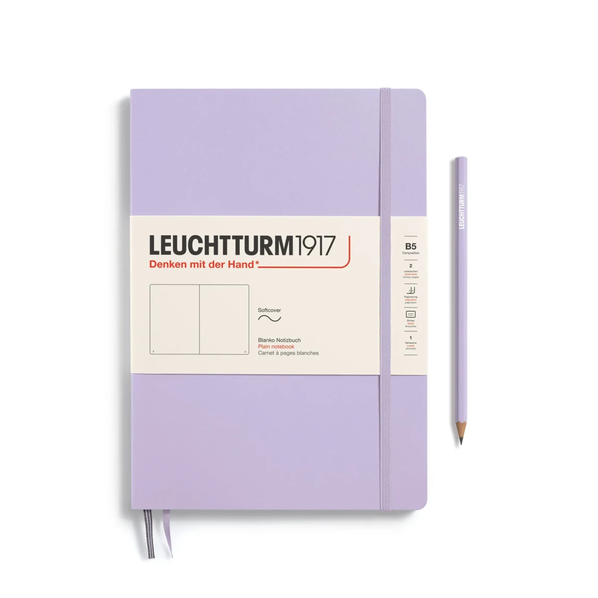 Libreta Composición Leuchtturm1917 T.Blanda B5 Croquis,Lilac1