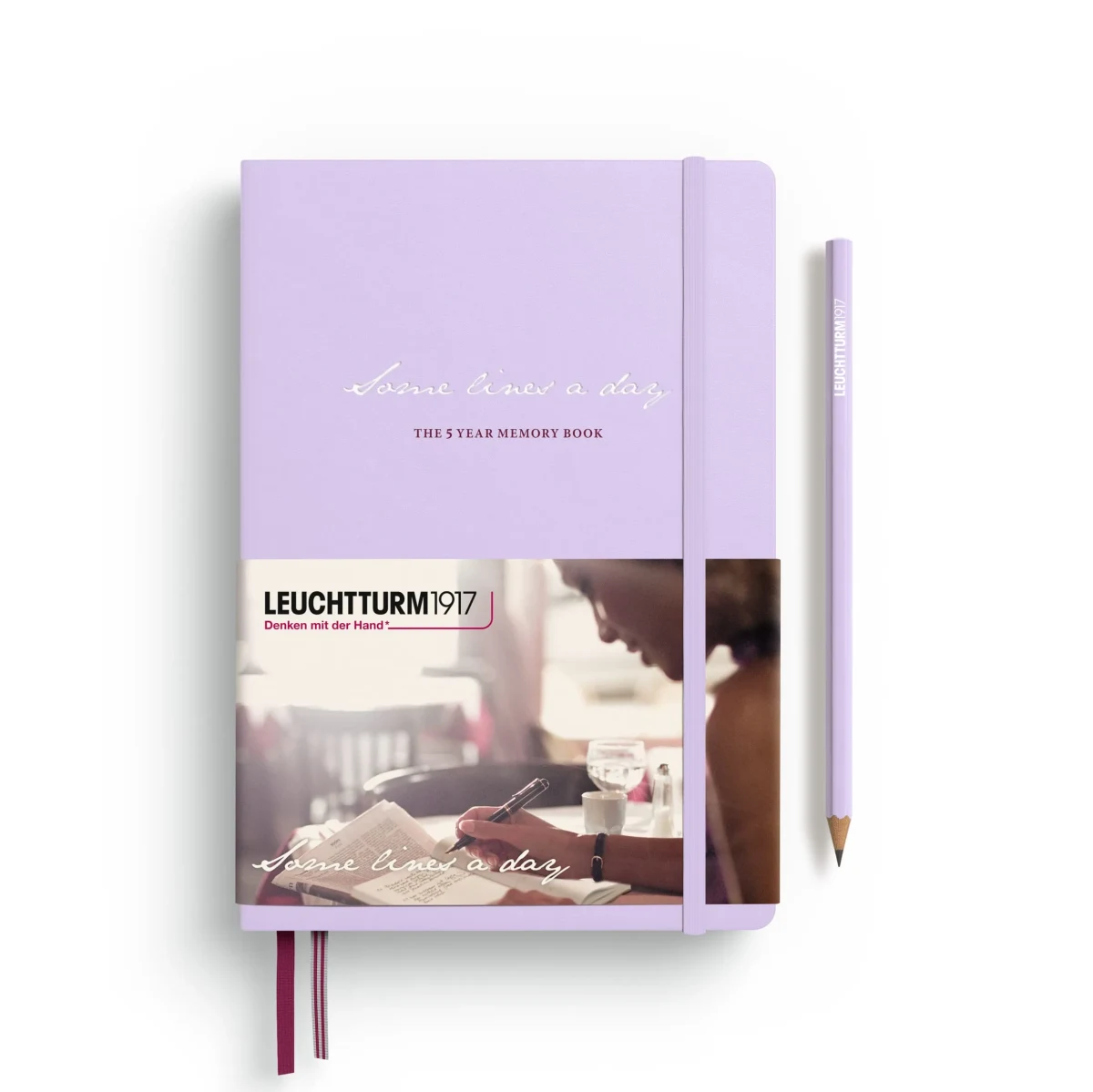 Libreta Leuchtturm1917 Med A5 Papel Some Lineas A Day Lilac1