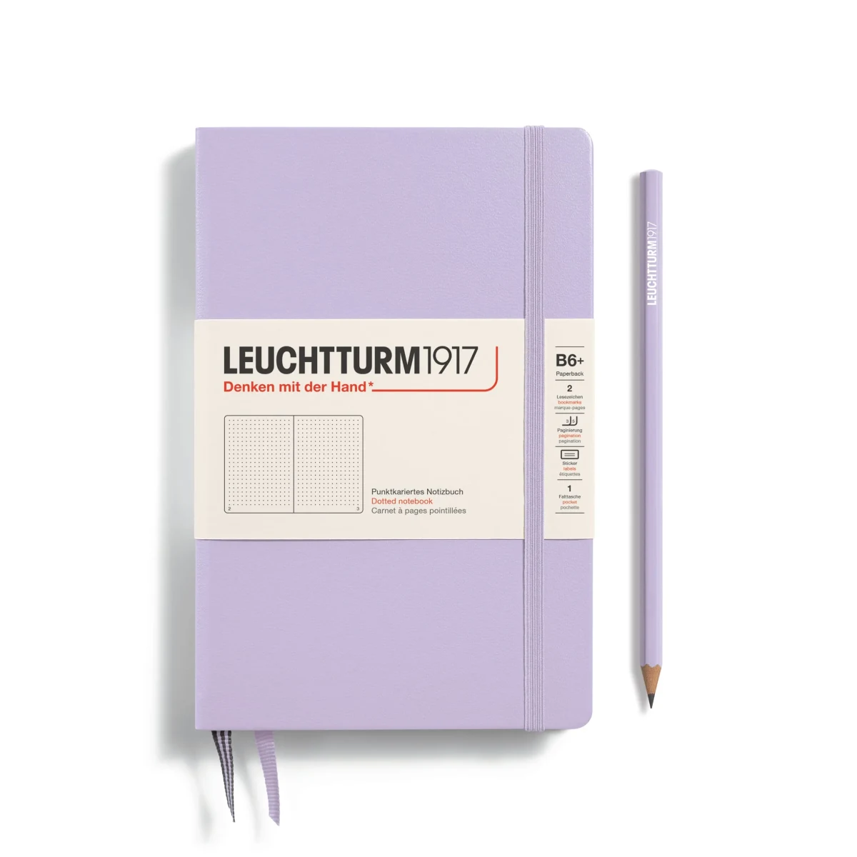 Libreta Leuchtturm1917 Tapa Dura B6+ 219P Puntos, Lilac1