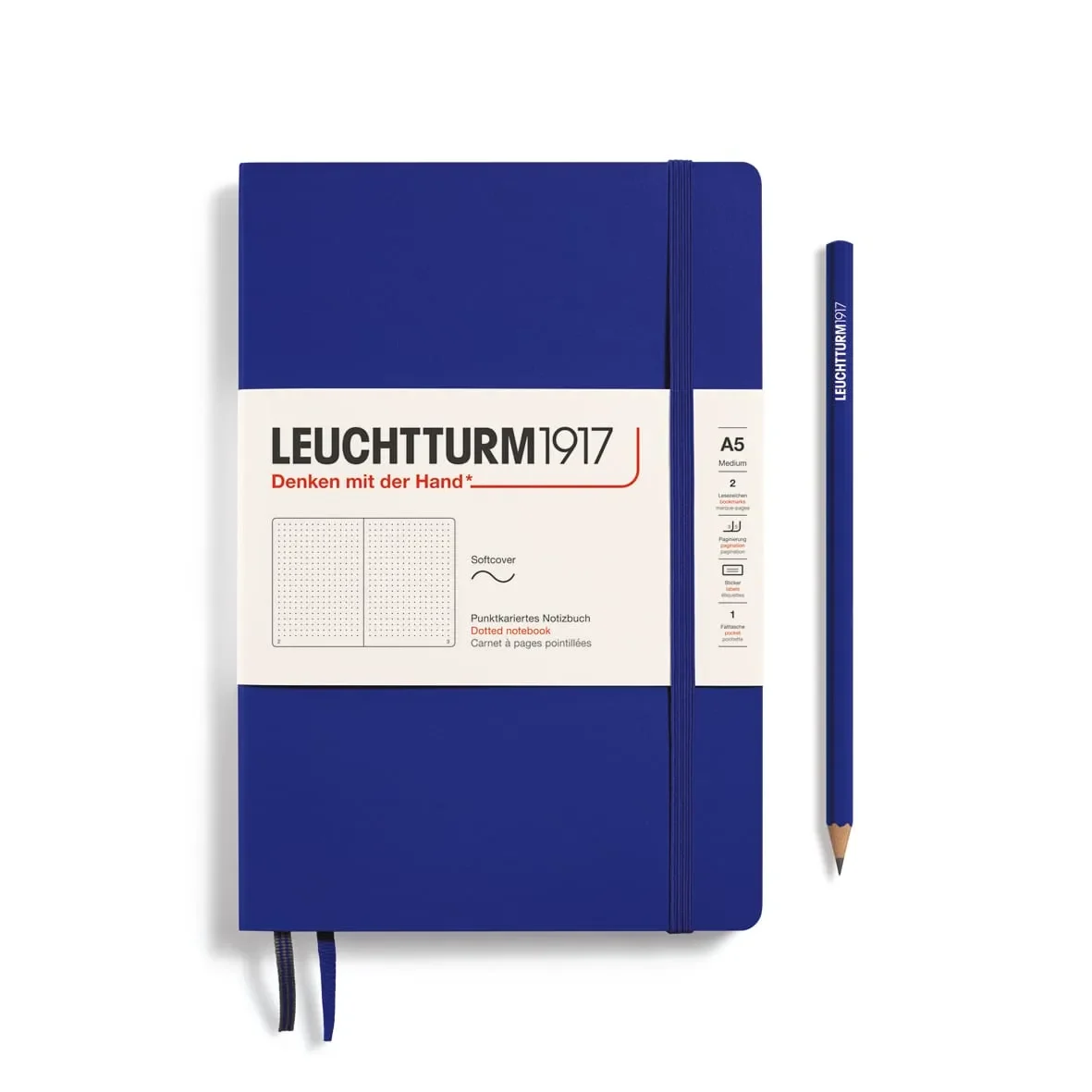 Libreta Tapa Blanda Medium A5 123P Puntos, Ink1