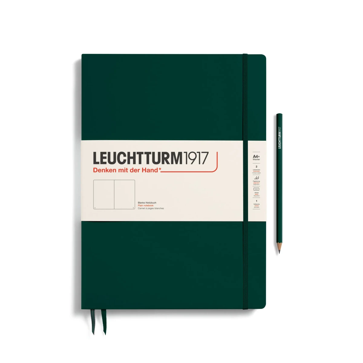 Cuaderno leuchtturm1917 Master Slim A4 Croquis, Forest Green1